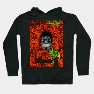 Dark Vador: A Striking MaleMask NFT with AfricanEye Color and GreenSkin Color" - Doodle Artistry Hoodie